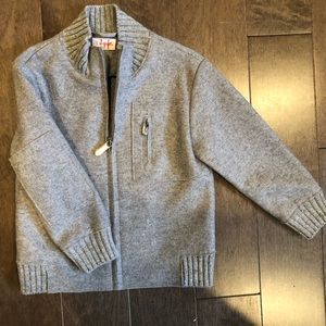 Il Gufo little boys sweater jacket in grey